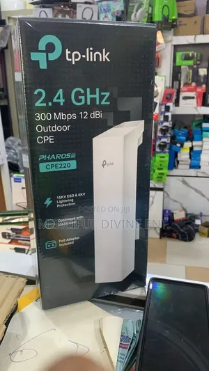 Tplink Cpe220 Outdoor Access Point 12 Dpi Poe Adapter Included