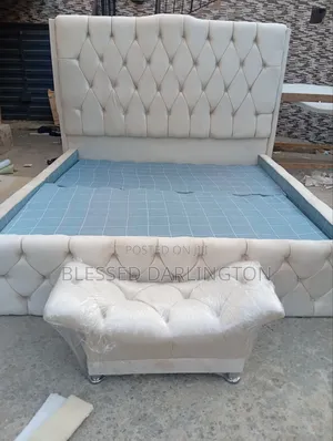 Quality Cream Kings Size Bed Frame