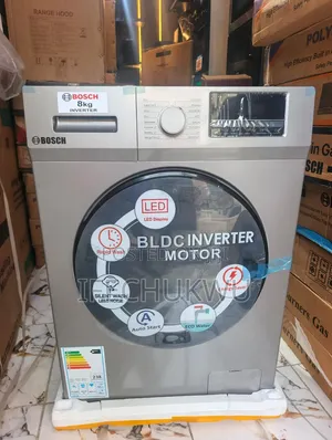 Quality Bosch (8kg) BLDC Inverter Motor Automatic Washing Machine Etc.