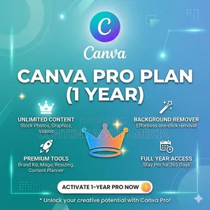 Canva Pro Plan (1 Year)