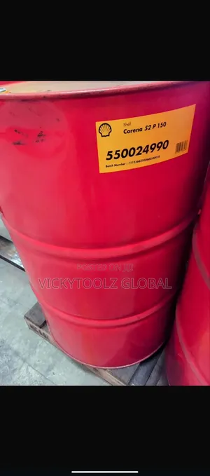 Shell Corena S2 P Reciprocating Piston Air Compressor Oil Drum