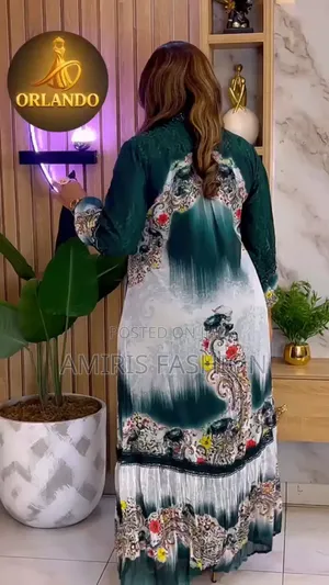 Floral, Beautiful Chiffon Turkey Dress