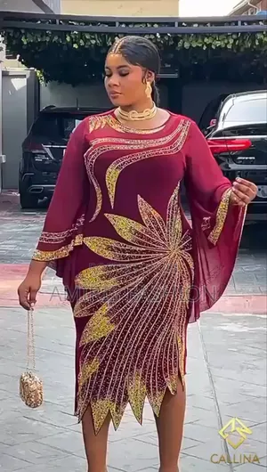 Wine Beautiful Well Designed Turkey Short Gown