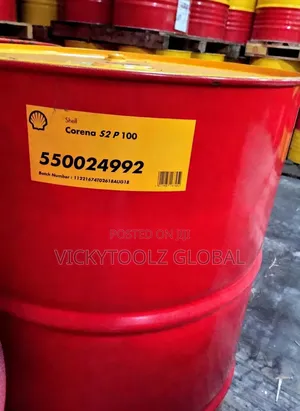 Shell Corena S2 P 100 Air Compressor Oil Drum