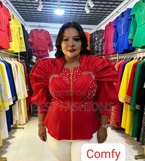 Red Ladies Net Top