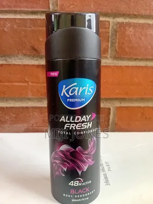 *Karis Premium Black Deodorant Spray for Men - 200ml | Long Lasting*