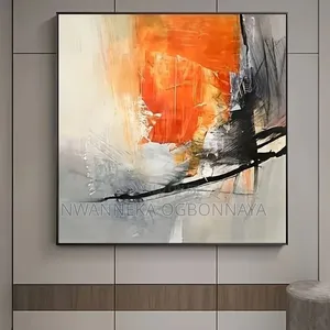 Simple Abstract Oil Printing on Canvas