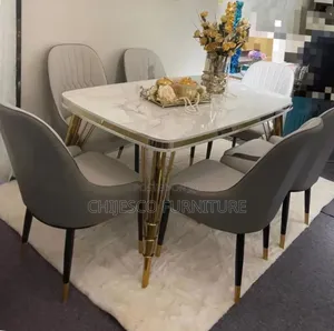 Quality Marble Dinning Set by 6