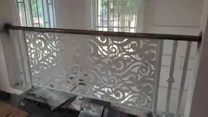 White Laser Cut Design Rails