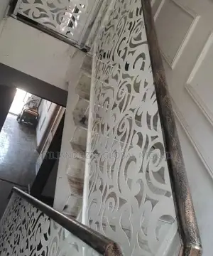 White Laser Cut Design Rails