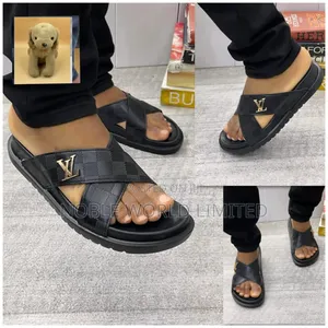 Louis Vuitton Black/Brown Pam Slippers NGN 7g
