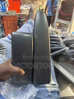 Carbon Fiber Center Armrest Covers Benz Glk350 , C300, Ml350 , E350