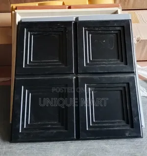 Black 3d PVC Panel, Good for Tv Backdrops and Interior Walls