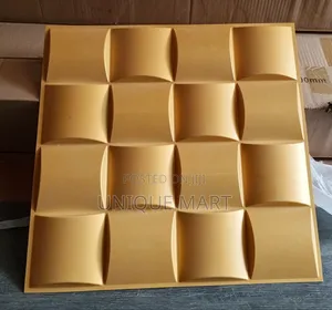 Gold Color 3d PVC Panel, Good for Interior Walls and and Tv Backdrops