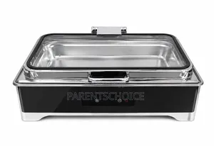 9l Electric Chafing Dish – Stainless Steel Food Warmer With Glass Lid