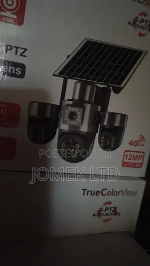 T34 V380-4g-3 Lens PTZ Solar Powered CCTV Camera Big Lense