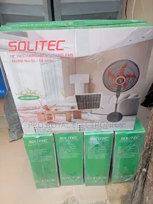 18 Inches Solar Rechargeable Fan