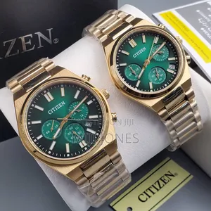 Couple’S Chronograph Style Chain Watches - Japanese Movement Inspired