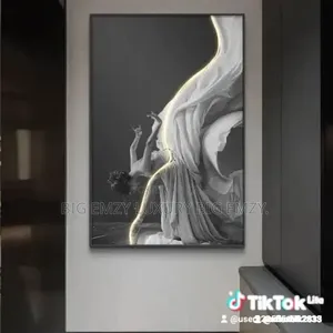 Led Human Sculpture Design Wall Art Frame Light