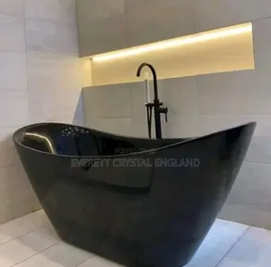 Glossy Black Bathtub