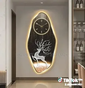 Round Wall Working Clock Led Modern Wall Art Decor