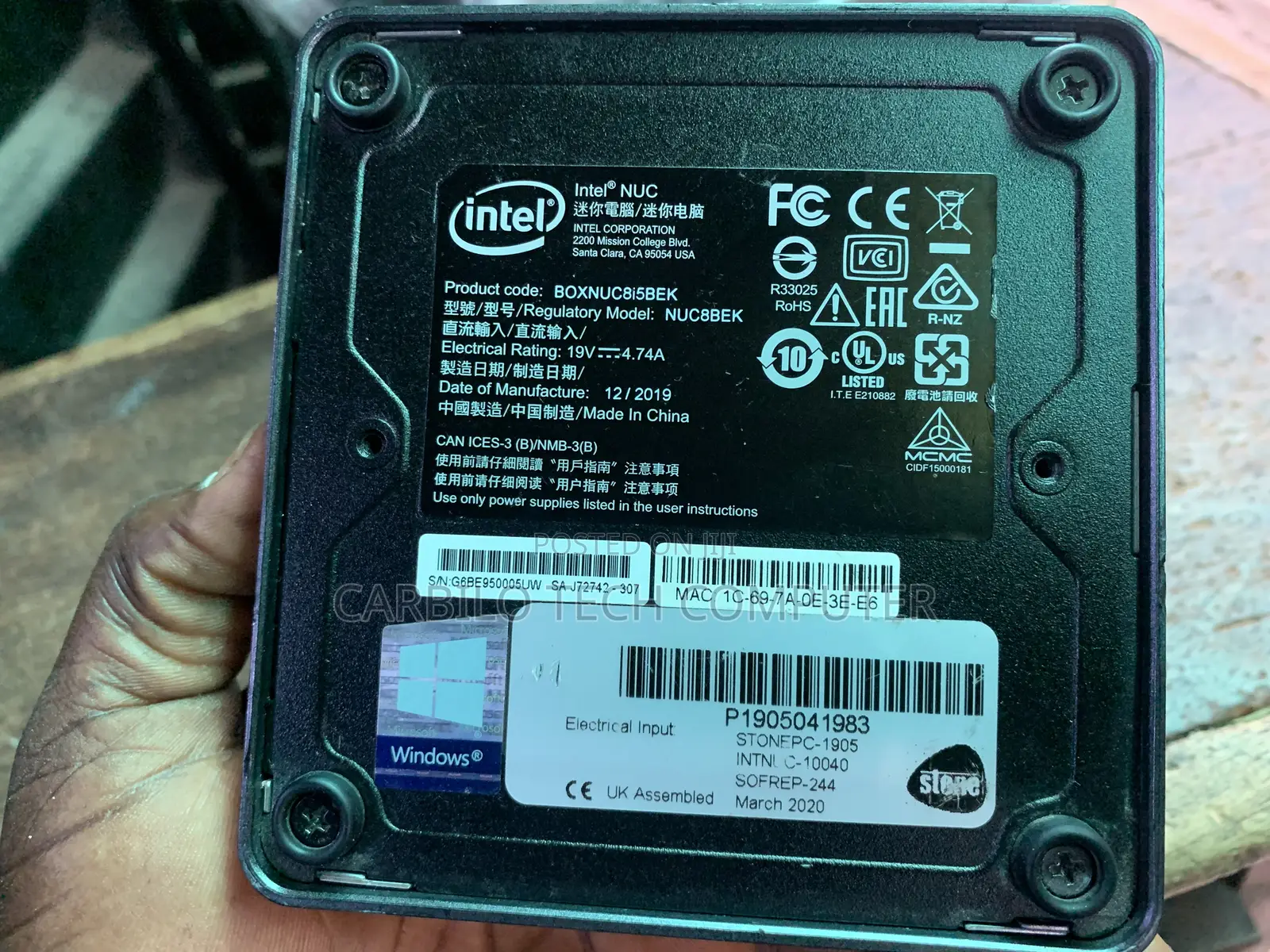 Desktop Computer 8GB Intel Core i5 SSD 256GB