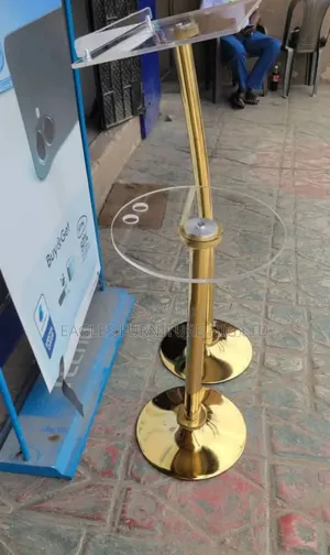 Golden Unbreakable Acrylic Church Pulpit