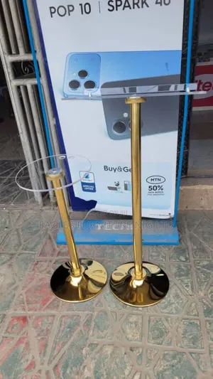 Topnotch Golden Unbreakable Acrylic Church Pulpit