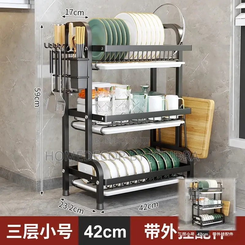 3 Layers Kitchen Disk Rack