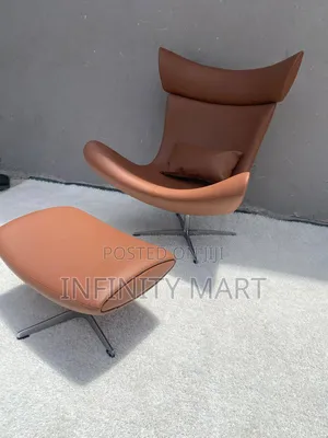 Sleek Ottoman and Relaxing Chair