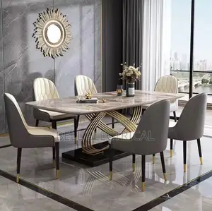 Italian Light Luxury Rock Slab Dining Table