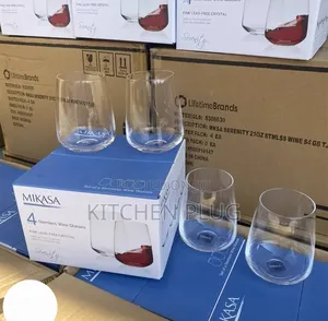 Mikasa-4pc Stemless Glasses-621ml Fine Lead-free Crystal