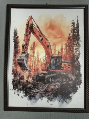 18by24 Excavator Wall Art Frame