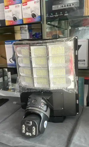 Solar Street Light With Dual Lens CCTV