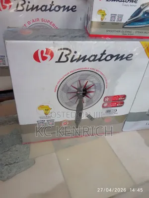 Binatone Rechargeable Standing Fan 16 Inch