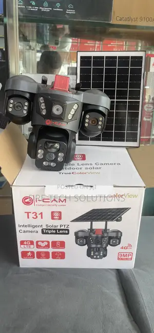 Triple Lens Solar CCTV