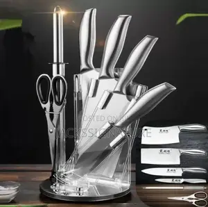 Stainless Steel 360° Rotating Knife Set
