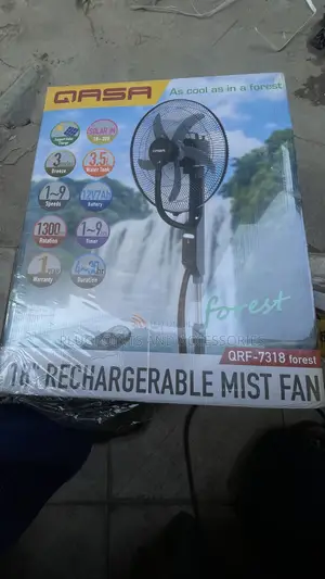 18” Qasa Rechargeable Mist Fan 12v 7000mah