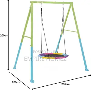 Children's Garden Swing With Octagonal Nest Swing, Steel
