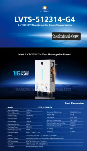 Lv Topsun 16kwh Lithium Iron Batteries