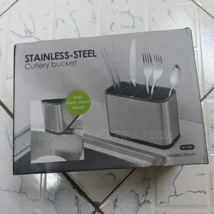 Stainless Steel Cutlery Bucket