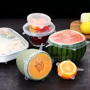 5pcs Silicone Stretch Reusable Food Covers