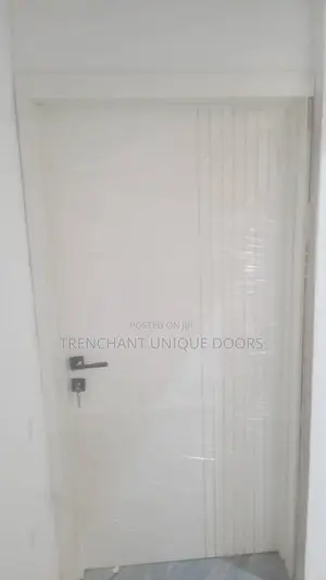 HDF Door With Frame and Acrytrave, Keylock and Installations