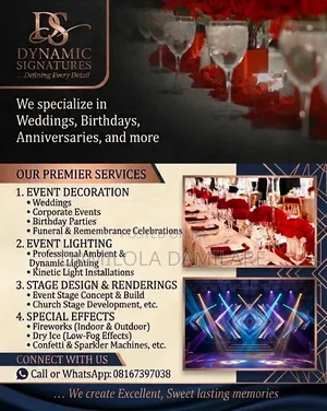 Professional Event Decoration and Lighting Services