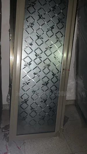 Aluminium Toilet And Bathroom Door With Tampard Glass