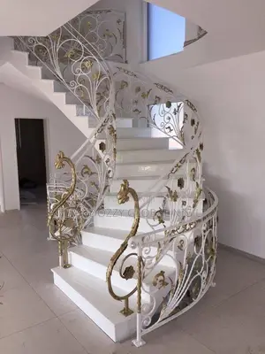 Spiral Dragon Head Wrought Iron Design