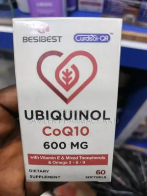 Besibest Ubiquinol Coq10-600mg- 60 Softgel, Active Coq10 Ubiquinol