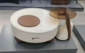 Contemporary Sitting Room 2-in-1 Table Set With Drawers