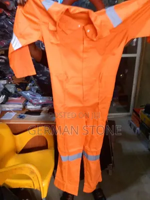 Orange Reflective Work Coverall,