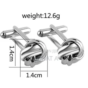 Quality Silver Cufflinks for Men With Case